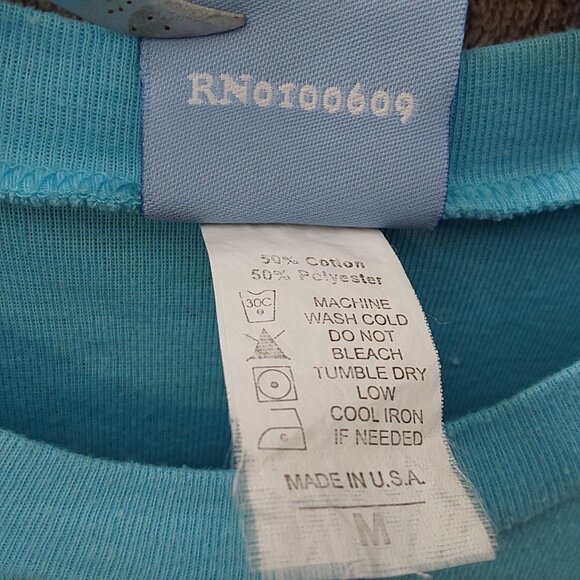 Vintage Teal Curious George Girls Tee – Size M - Picture 7 of 7